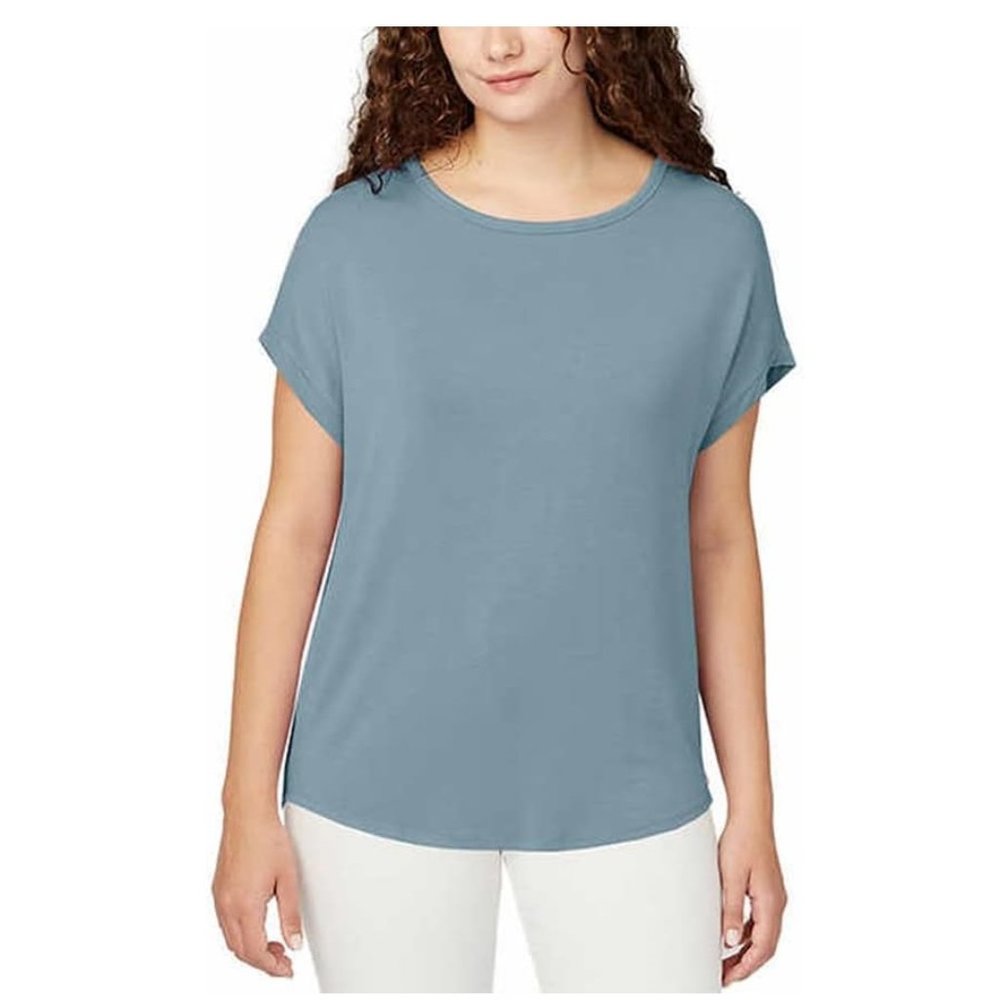 RETURN Buffalo David Bitton Women French Terry Short Sleeve Tee Size S $40 4D141